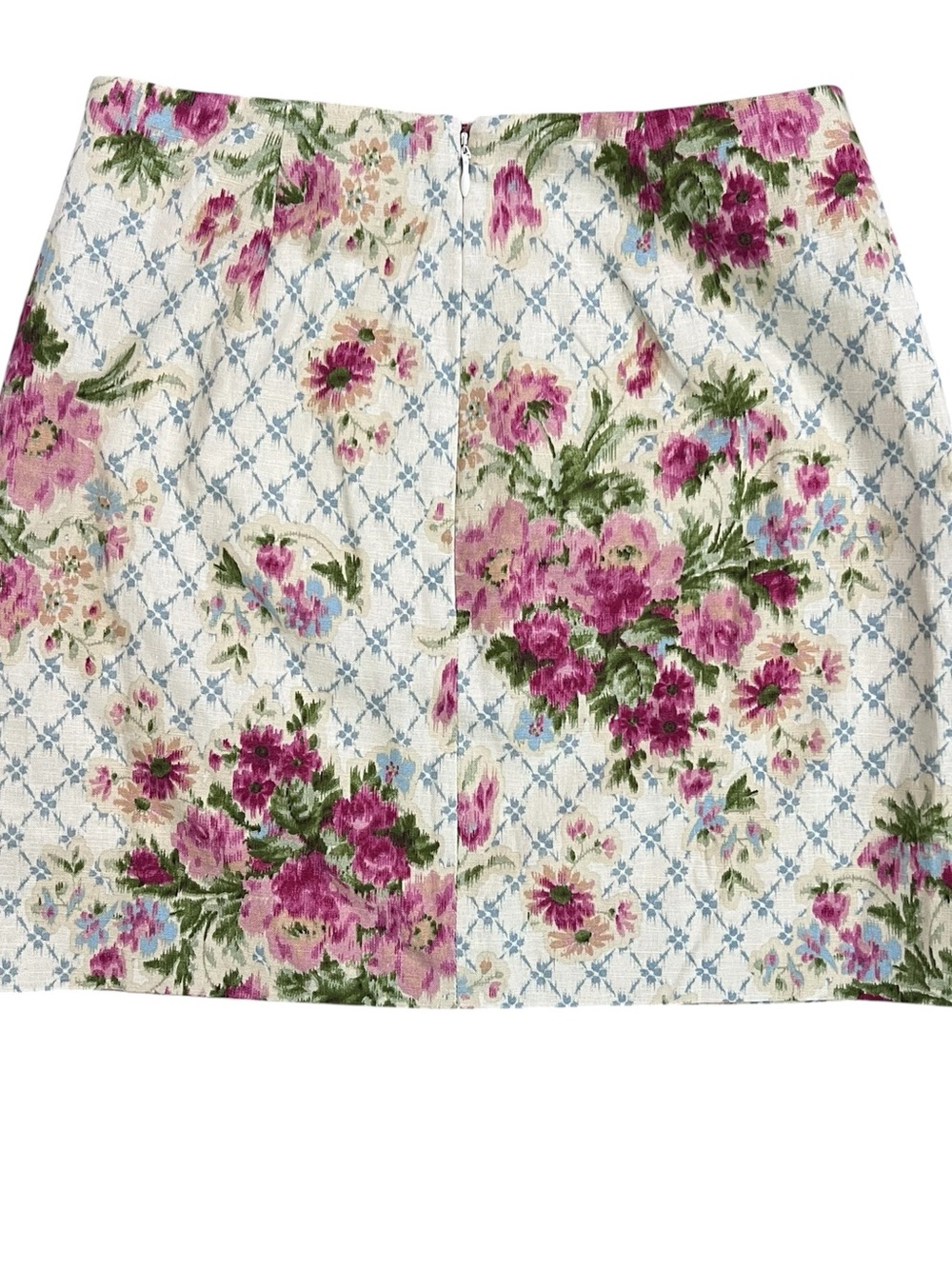 Sézane Floral Linen Vest Top & Skirt Set Zelinda Malia Cream Pink Sz 34 36 US 4 - Picture 10 of 13